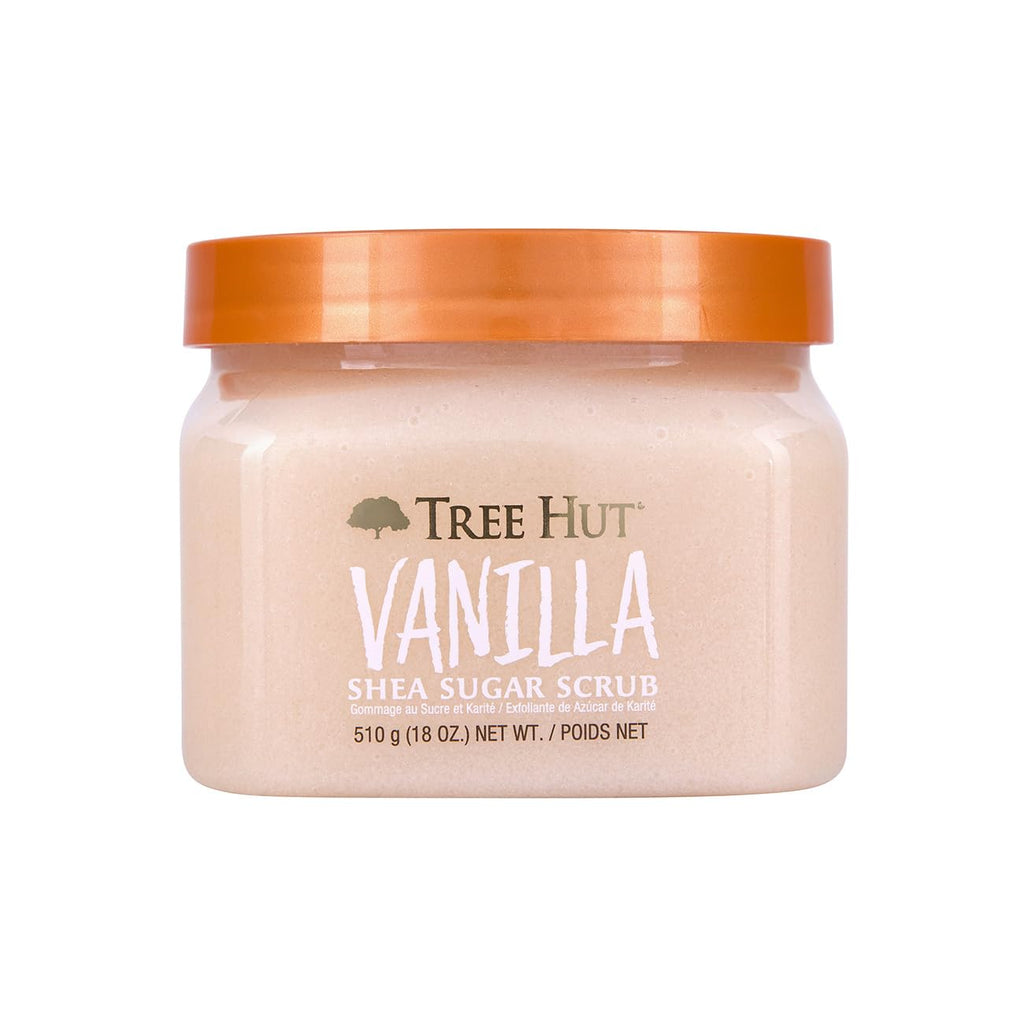 Tree Hut Shea Sugar Scrub, Exfoliating Body Scrub Removes Dead, Dry Skin for a Soft & Hydrated Feel, Nourishing Essential Body Care, 18 fl oz.